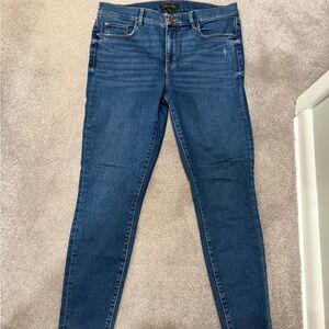 Ann Taylor Deep Blue Skinny Jeans